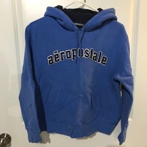 Aeropostale Blue Hooded Sweatshirt